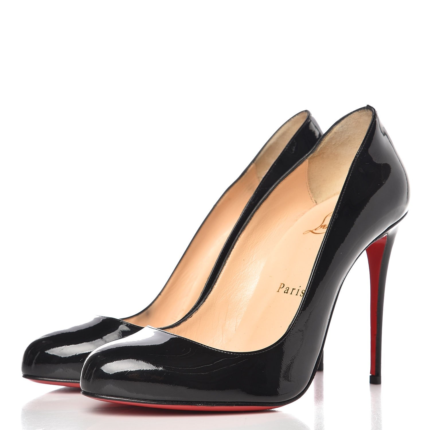 Christian Louboutin Patent Dorissima 100 Pumps 37 Black 3 of 13