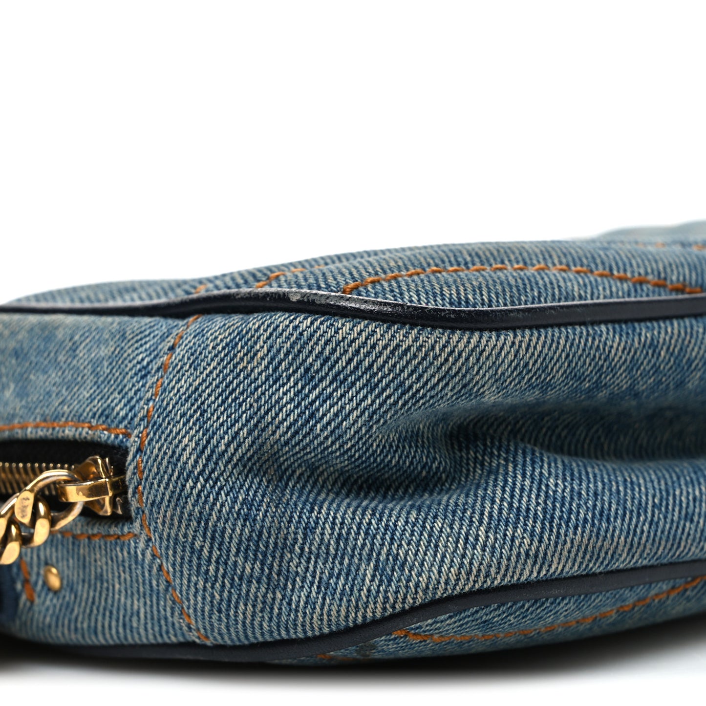 Denim Matelasse Monogram Mini Lou Camera Bag California Blue