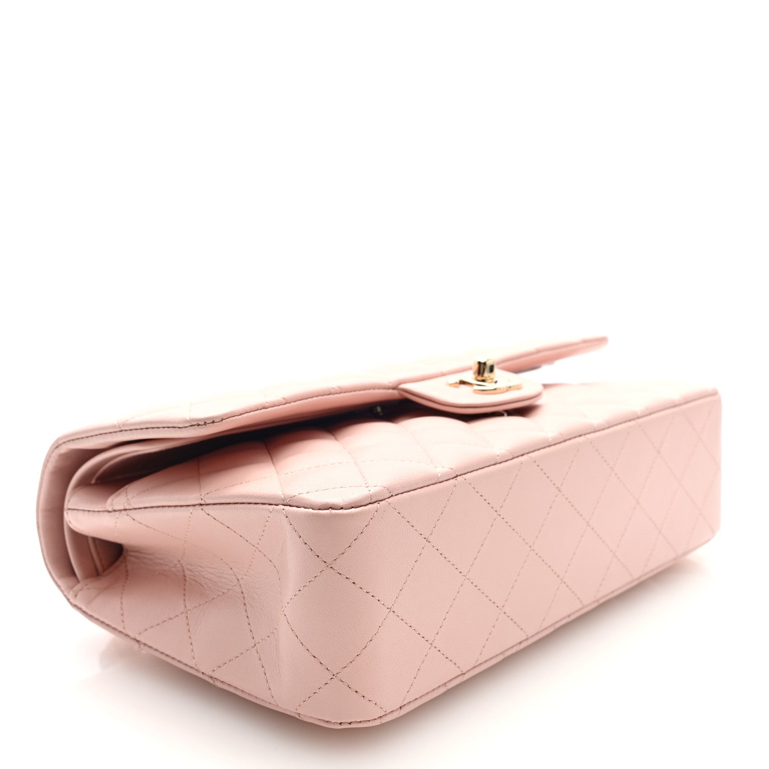 Chanel Lambskin Quilted Medium Double Flap Light Pink 4 of 11