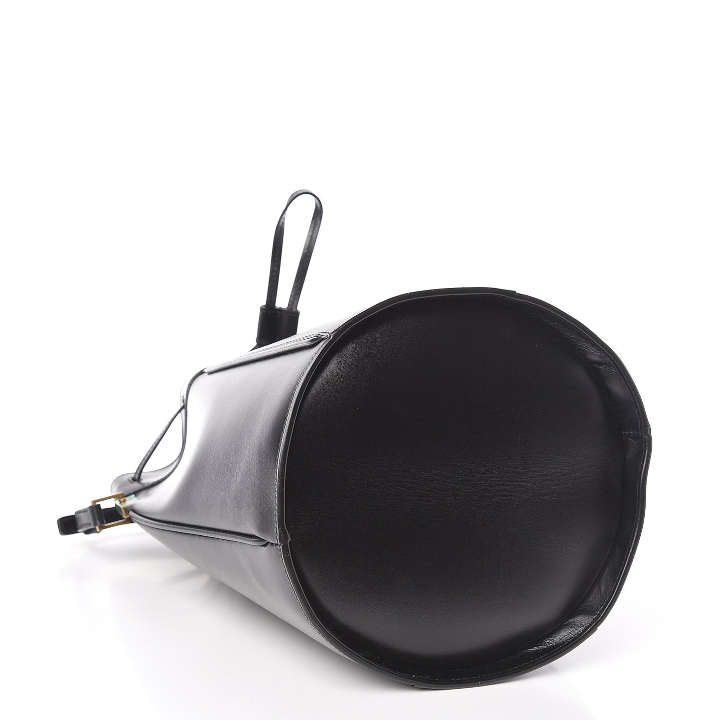 Smooth Calfskin Medium Talitha Bucket Bag Black