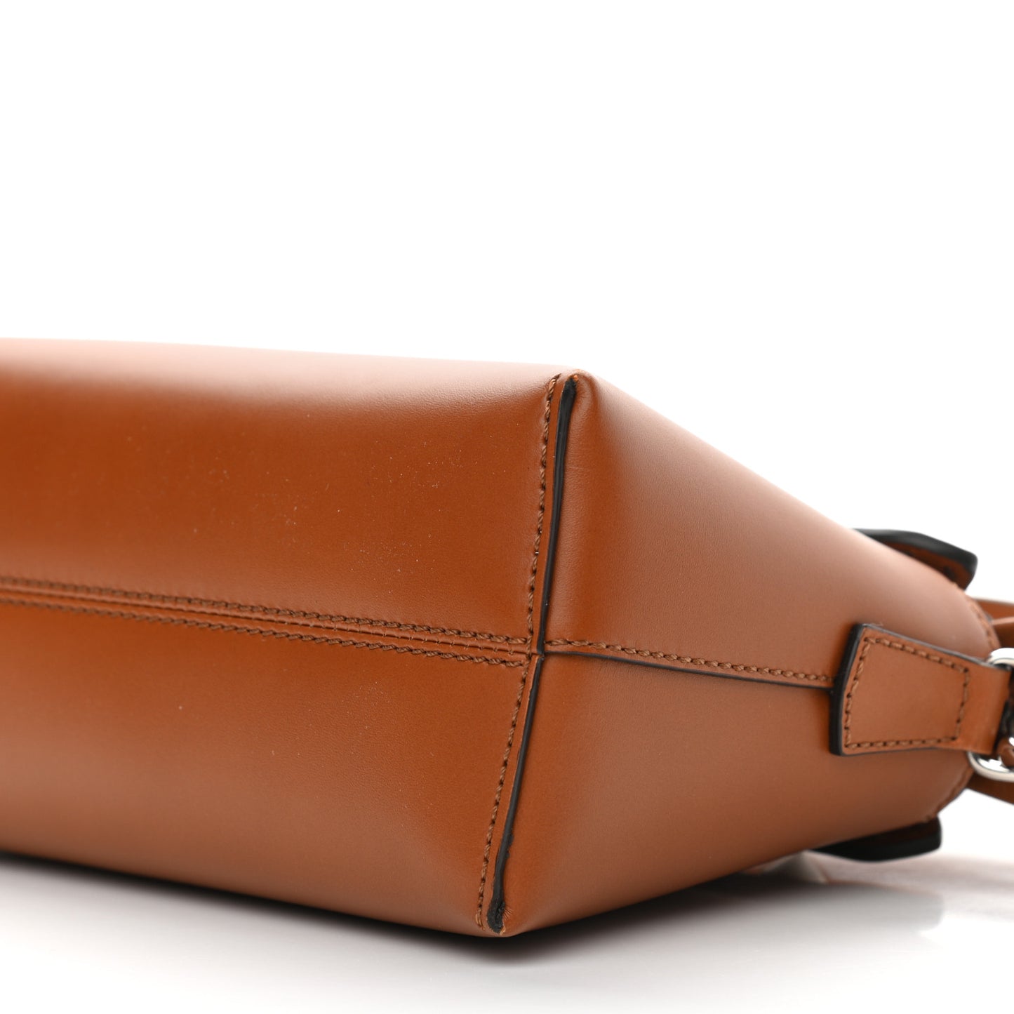 Vitello King Logo Embossed Mini By The Way Boston Bag Cuoio