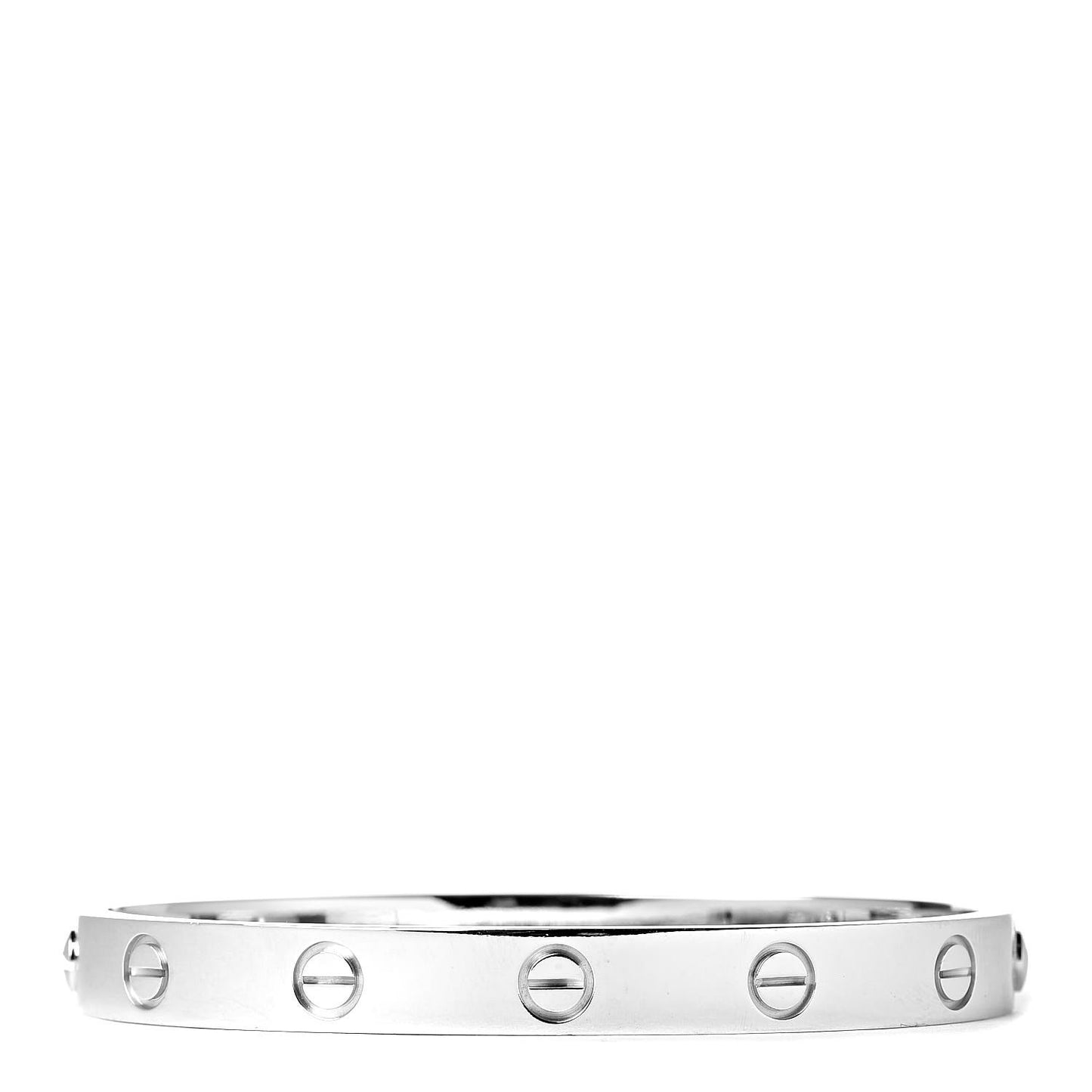 18K White Gold LOVE Bracelet 16