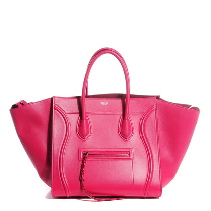 Celine Grained Calfskin Medium Phantom Luggage Fuchsia 1 of 8