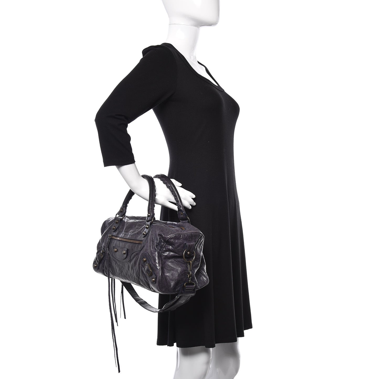 Chevre Classic Hardware Twiggy Ink