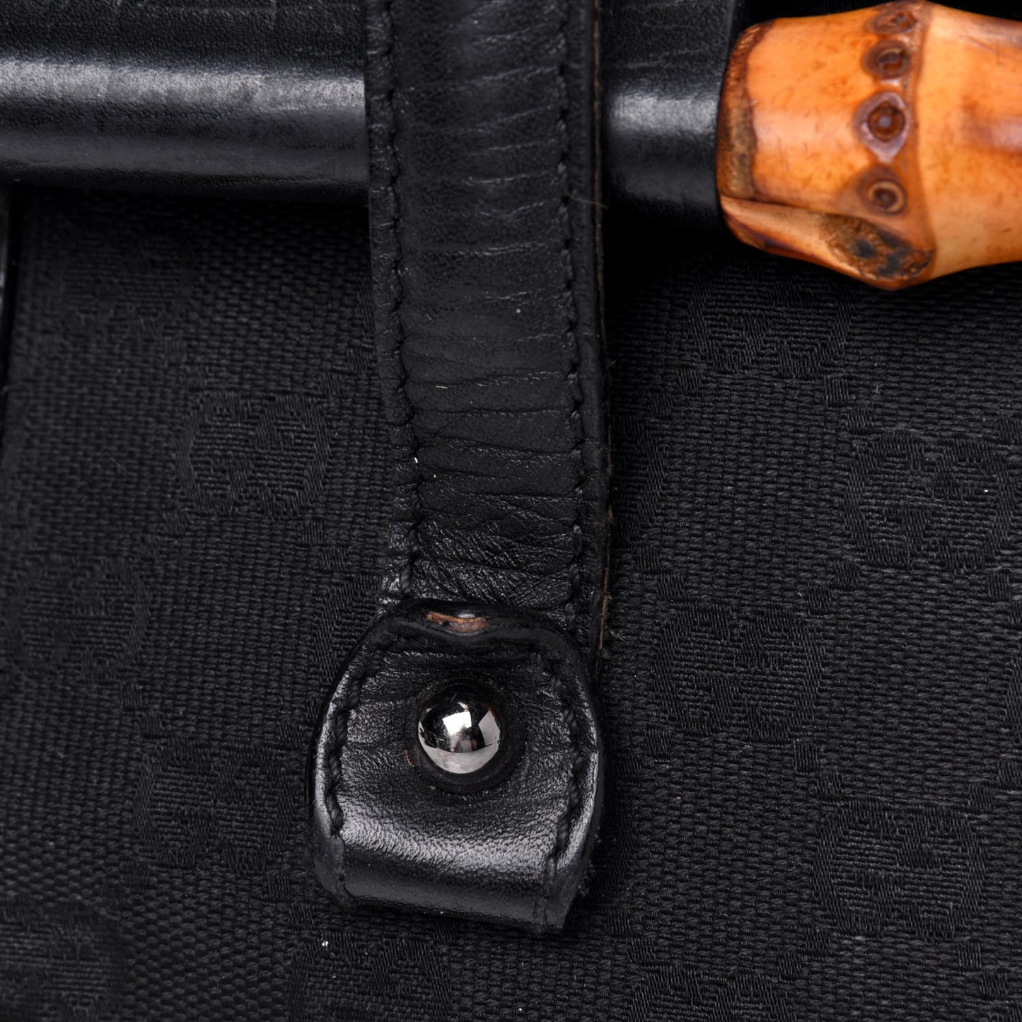Monogram Bamboo Bullet Bag Black