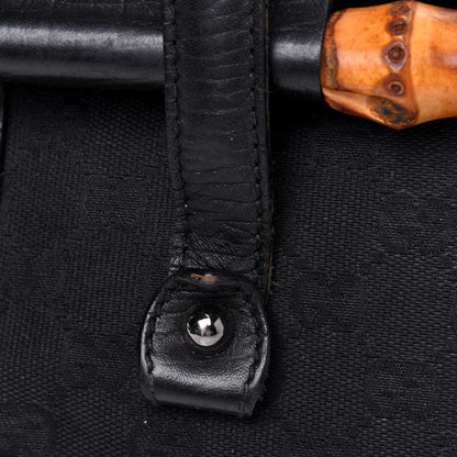 Gucci Monogram Bamboo Bullet Bag Black 13 of 31