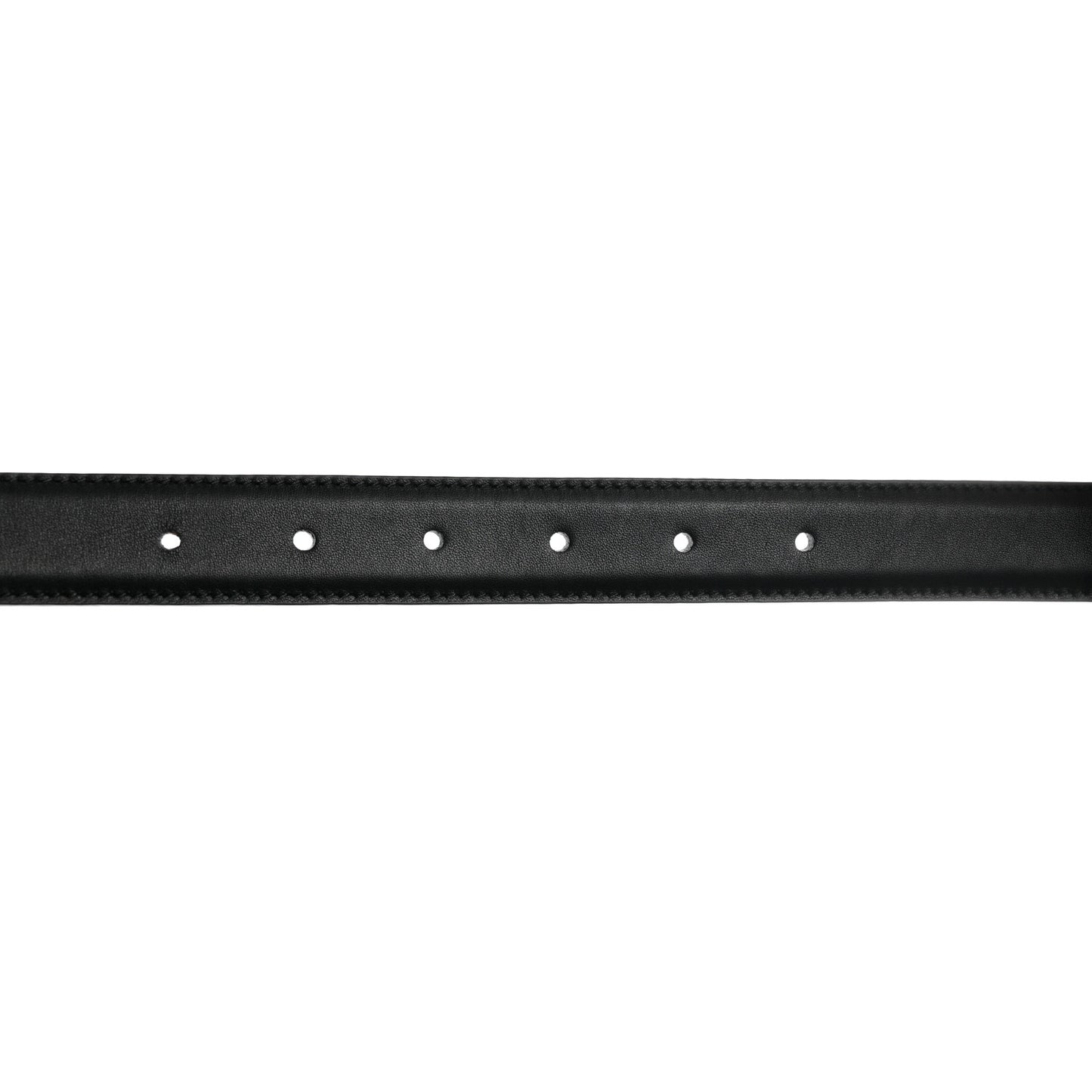Moon Calfskin Interlocking G 25mm Belt 105 42 Black