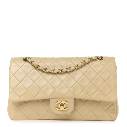 Chanel Lambskin Quilted Medium Double Flap Beige 1 of 12