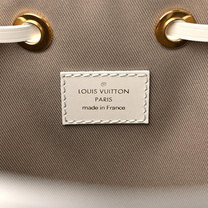 Louis Vuitton Cotton Monogram Embroidered Neonoe MM Beige White 6 of 8