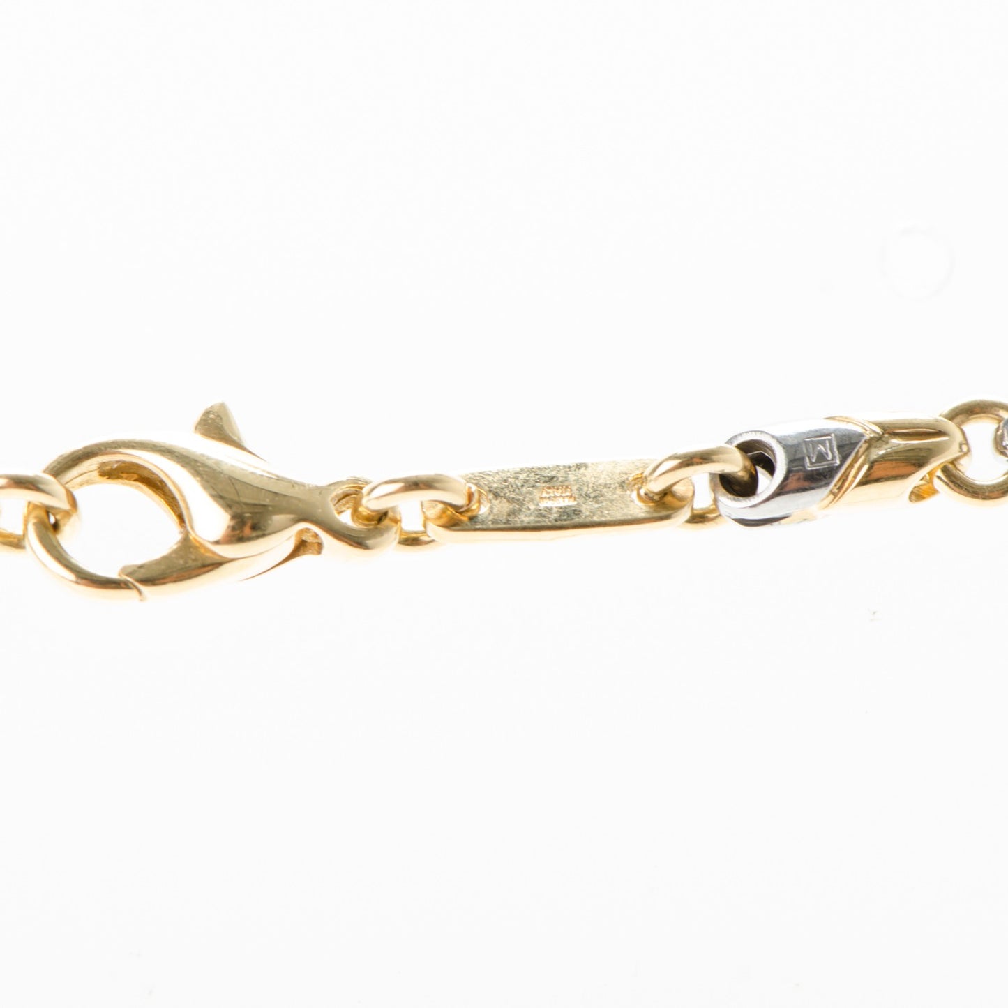 18K Yellow White Gold Passo Doppio Necklace