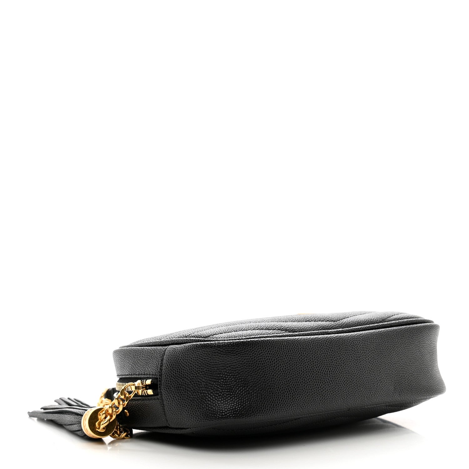 Saint Laurent Grain De Poudre Matelasse Monogram Mini Lou Camera Bag Black 4 of 10