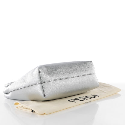 Fendi Cuoio Romano Lux Selleria Carla Shopping Tote Argento 4 of 9