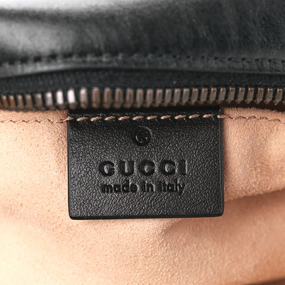 Gucci Calfskin Matelasse Small GG Marmont Chain Shoulder Bag Black 6 of 11