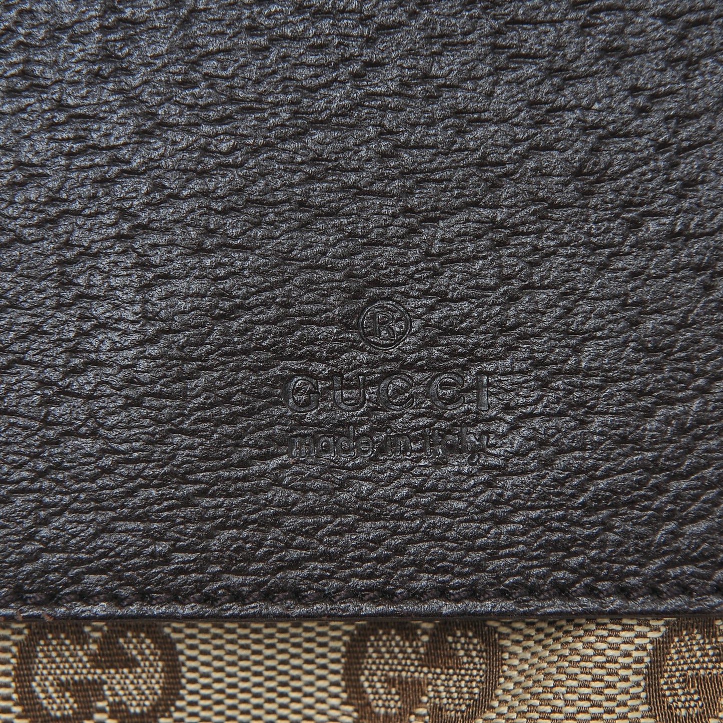 GG Monogram Double Pocket Belt Bag Dark Brown