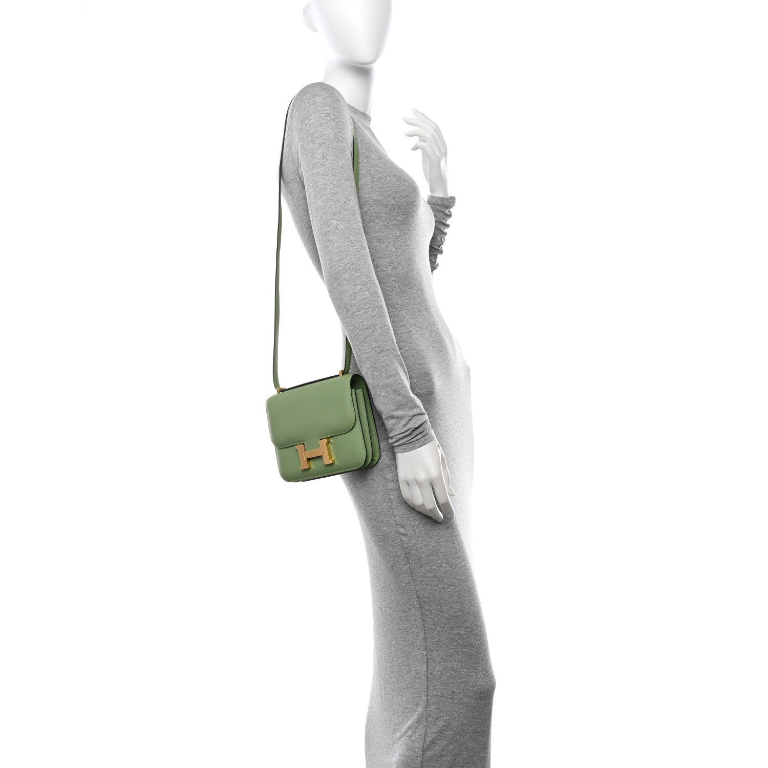 Hermes Swift Constance 18 Vert Criquet 2 of 11
