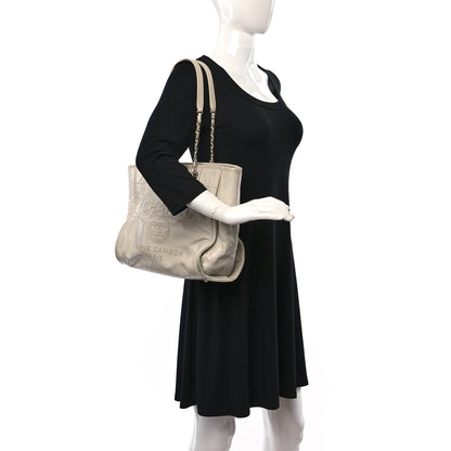 Chanel Glazed Calfskin Small Deauville Tote Ecru 2 of 11
