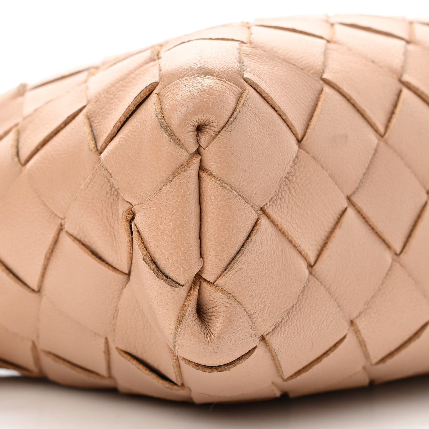 Nappa Intrecciato Mini Loop Camera Bag Almond