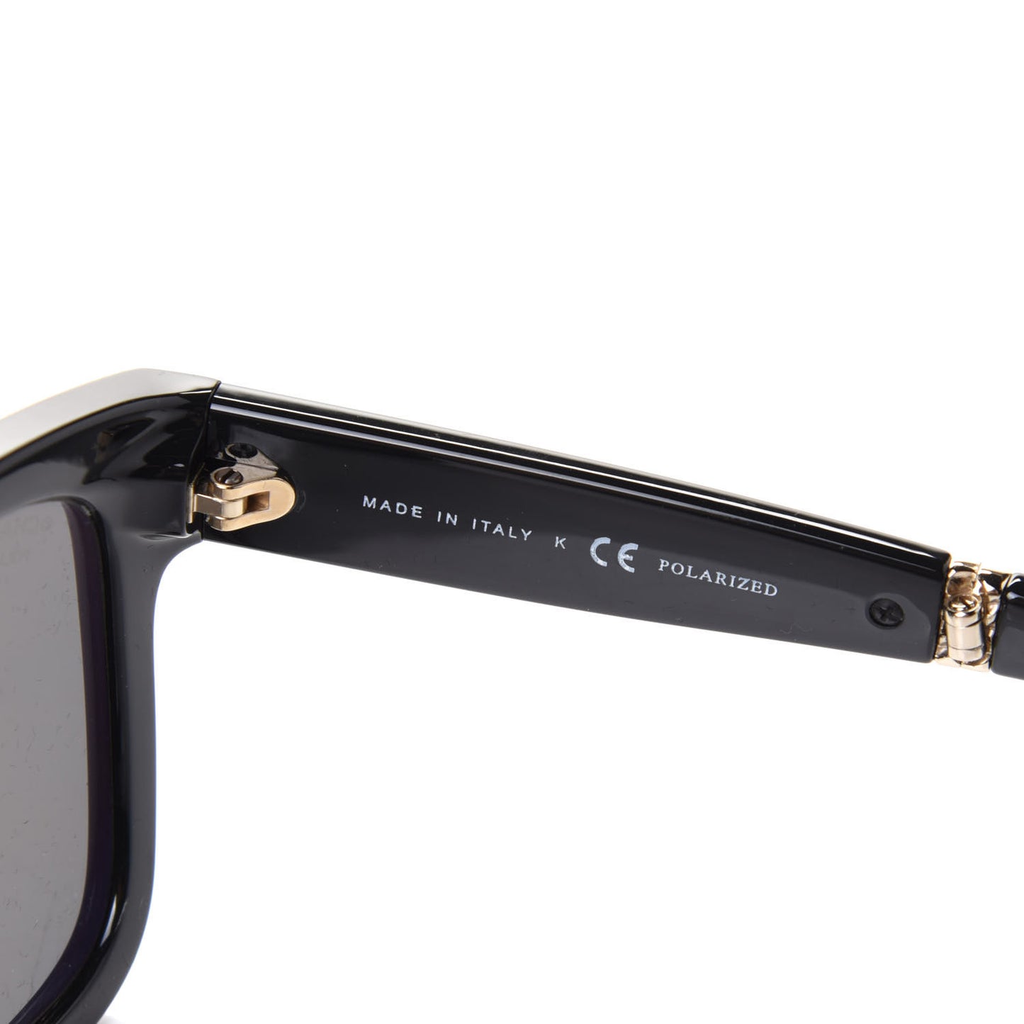 Acetate Metal Polarized Square Folding Sunglasses 6053 Black Black