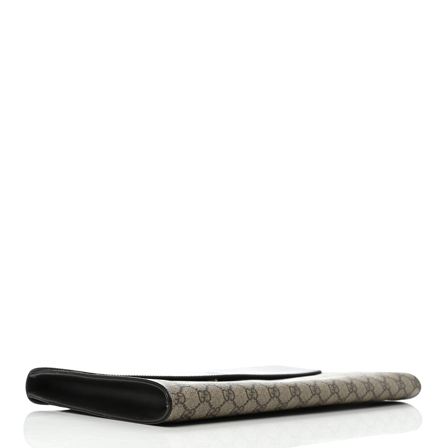 GG Supreme Monogram Portfolio Case Black