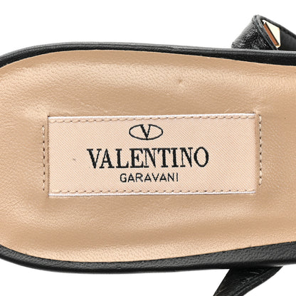 Valentino Garavani Calfskin Rockstud 35/75mm Platform Sandals 41 Black 7 of 9
