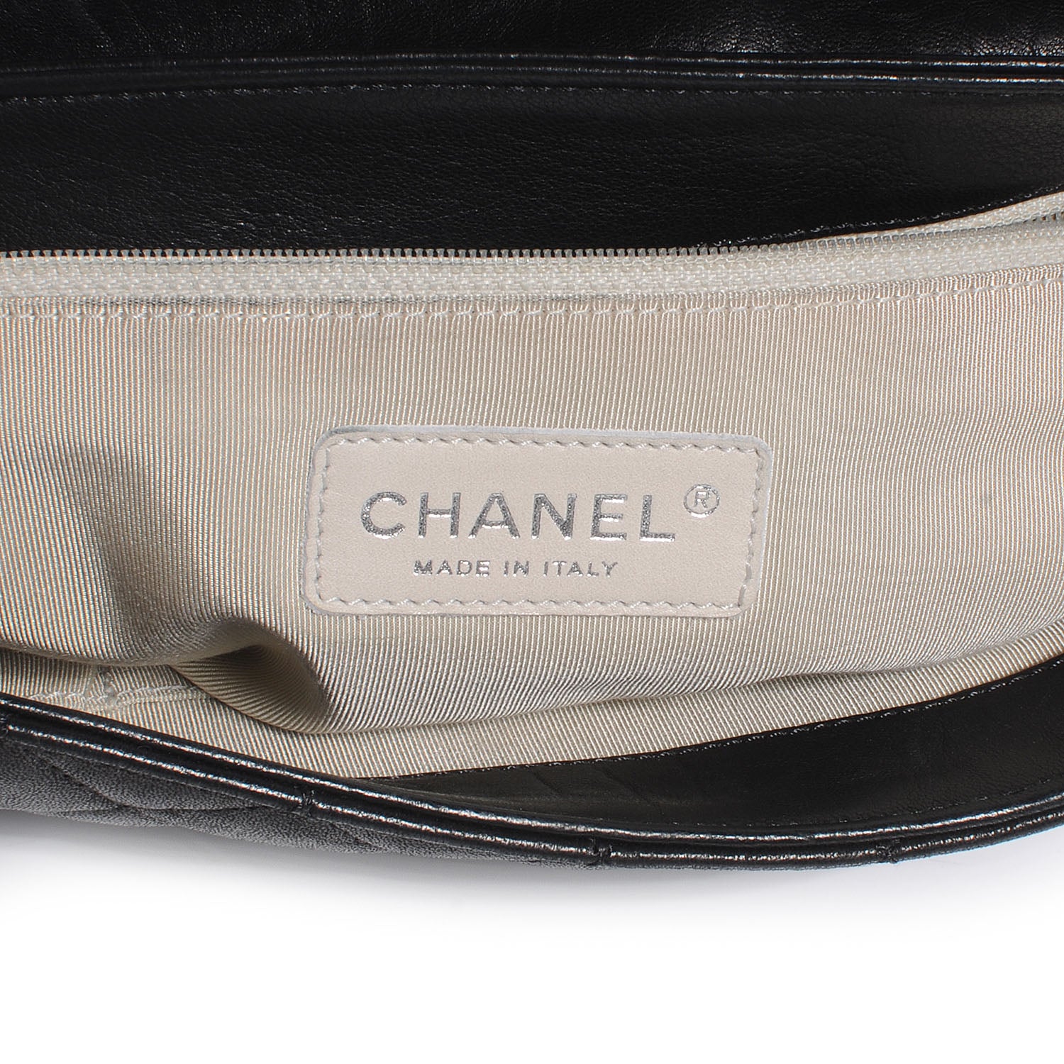 Chanel Washed Lambskin Chain Around Maxi Flap Bag Black 6 of 7