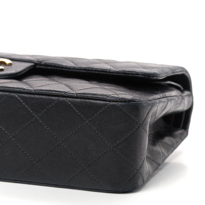 Chanel Lambskin Quilted Medium Double Flap Black 7 of 10