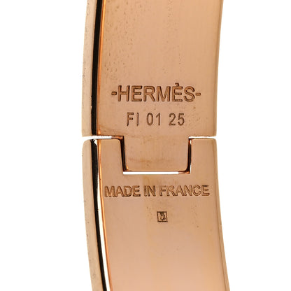 Hermes Enamel Narrow Clic Clac H Bracelet GM White 4 of 5