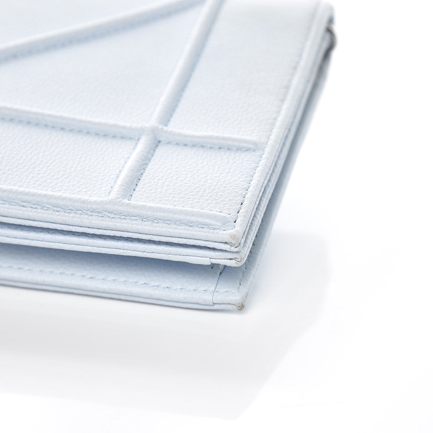 Grained Calfskin Diorama Pochette Sky Light
