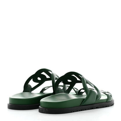 Hermes Nappa Extra Sandals 40 Vert Cactus 4 of 9