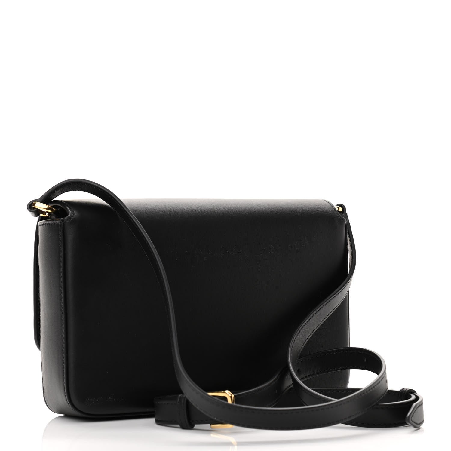 Burberry Calfskin Vintage Check New Hampshire Bag Black 3 of 9