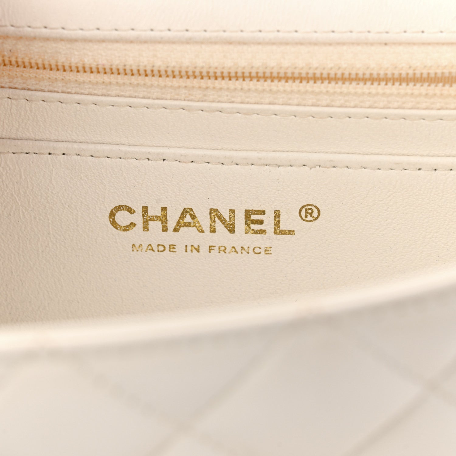 Chanel Lambskin Quilted Mini Rectangular Flap White 6 of 11