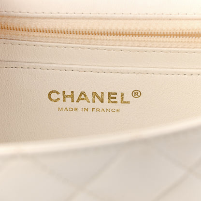 Chanel Lambskin Quilted Mini Rectangular Flap White 6 of 11