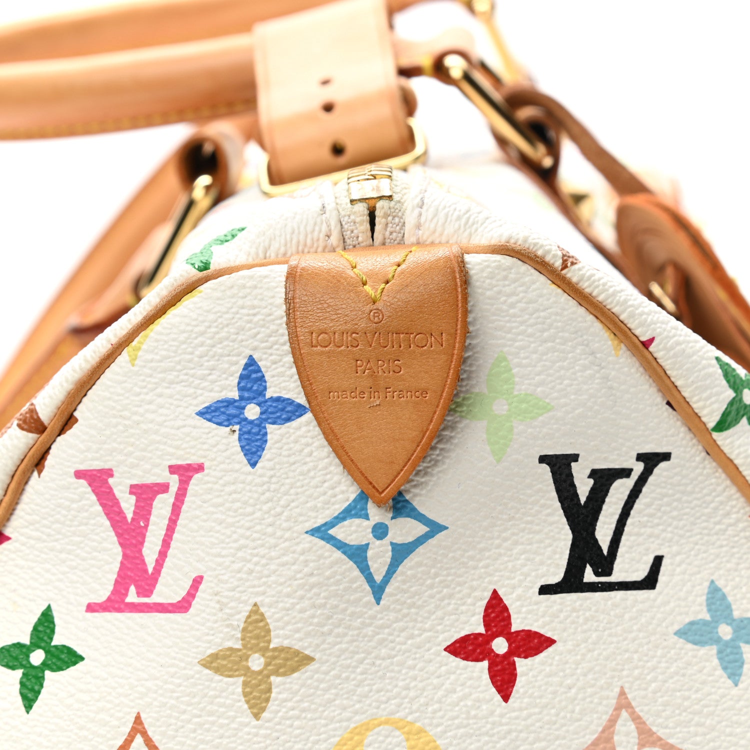 Louis Vuitton Monogram Multicolor Keepall 45 White 6 of 19