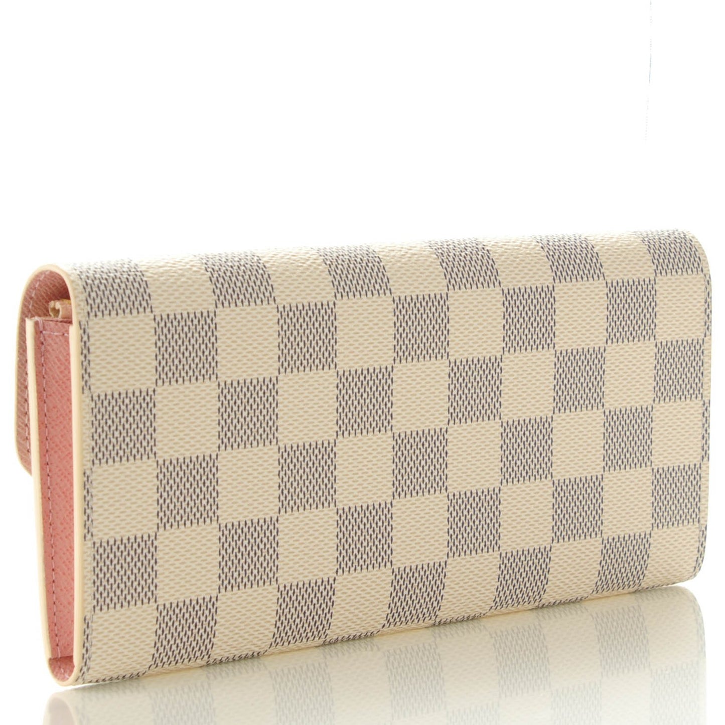 Damier Azur Emilie Wallet Rose Ballerine