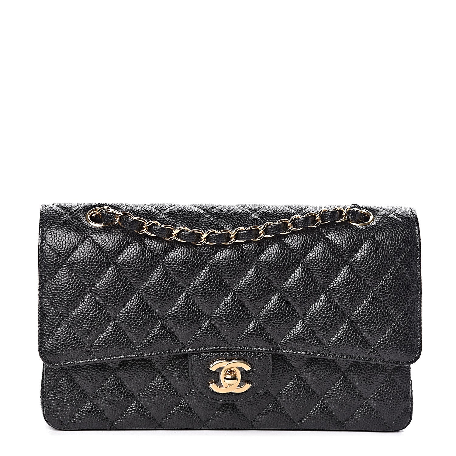 Chanel Caviar Quilted Medium Double Flap Black 1 of 11