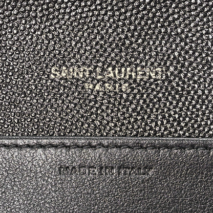 Saint Laurent Grain de Poudre Uptown Chain Wallet Black 6 of 10