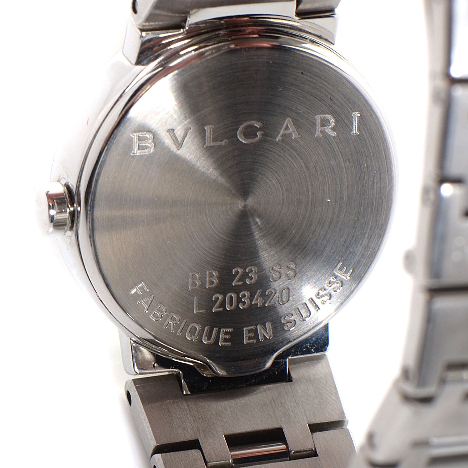Bulgari Stainless Steel 23mm Quartz Watch Blue 7 of 8