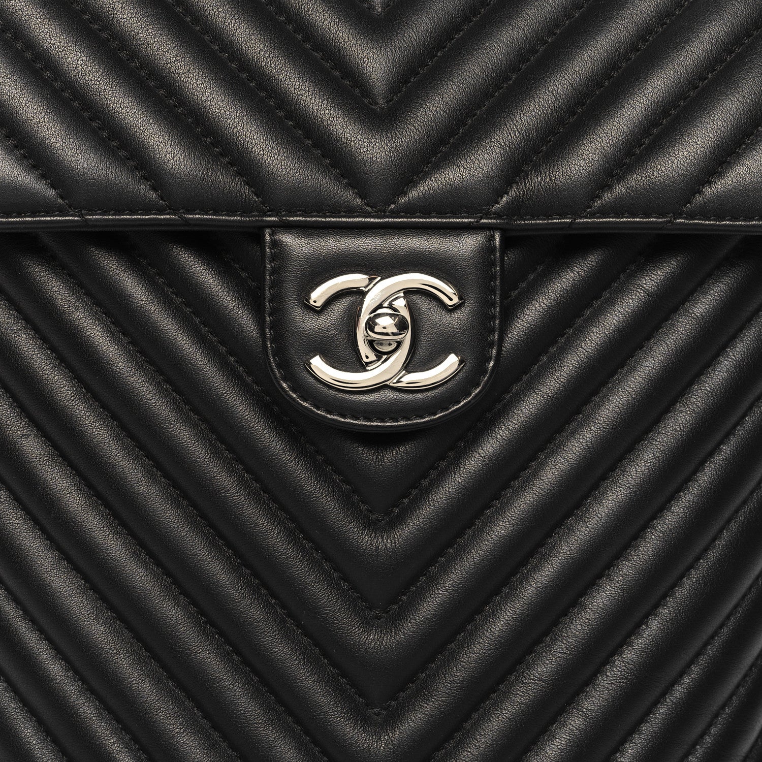 Chanel Calfskin Chevron Quilted Small Urban Spirit Backpack Black 8 of 11