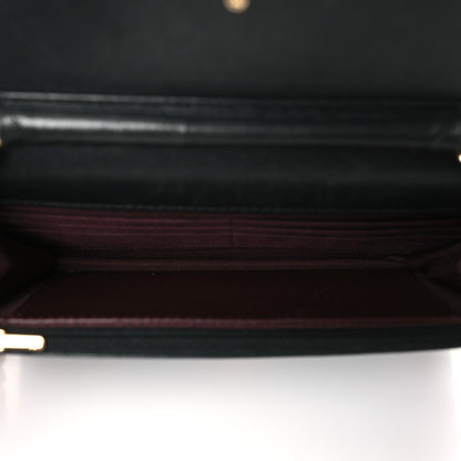 Chanel Lambskin Quilted Wallet On Chain WOC Black 5 of 11