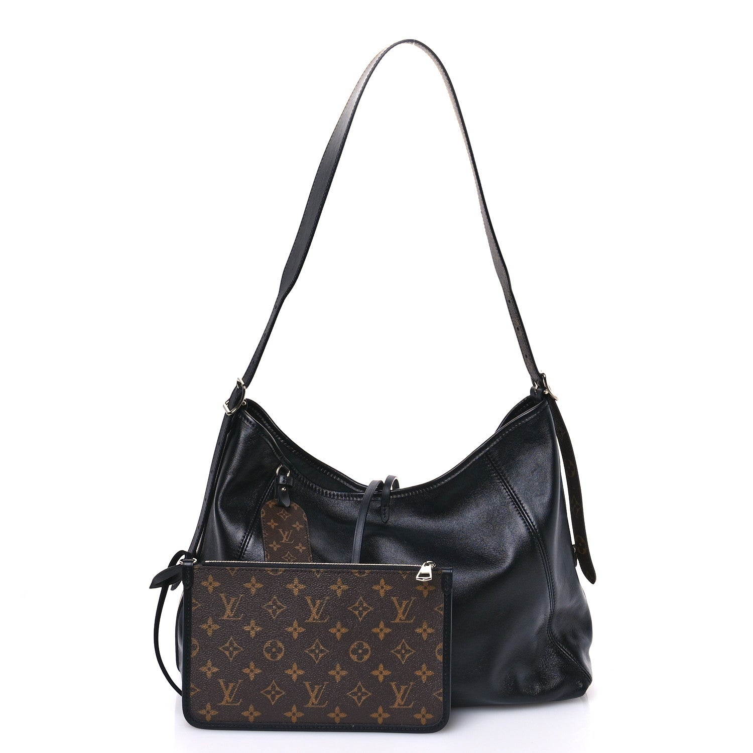 Louis Vuitton Lambskin CarryAll Vibe MM Black 3 of 10