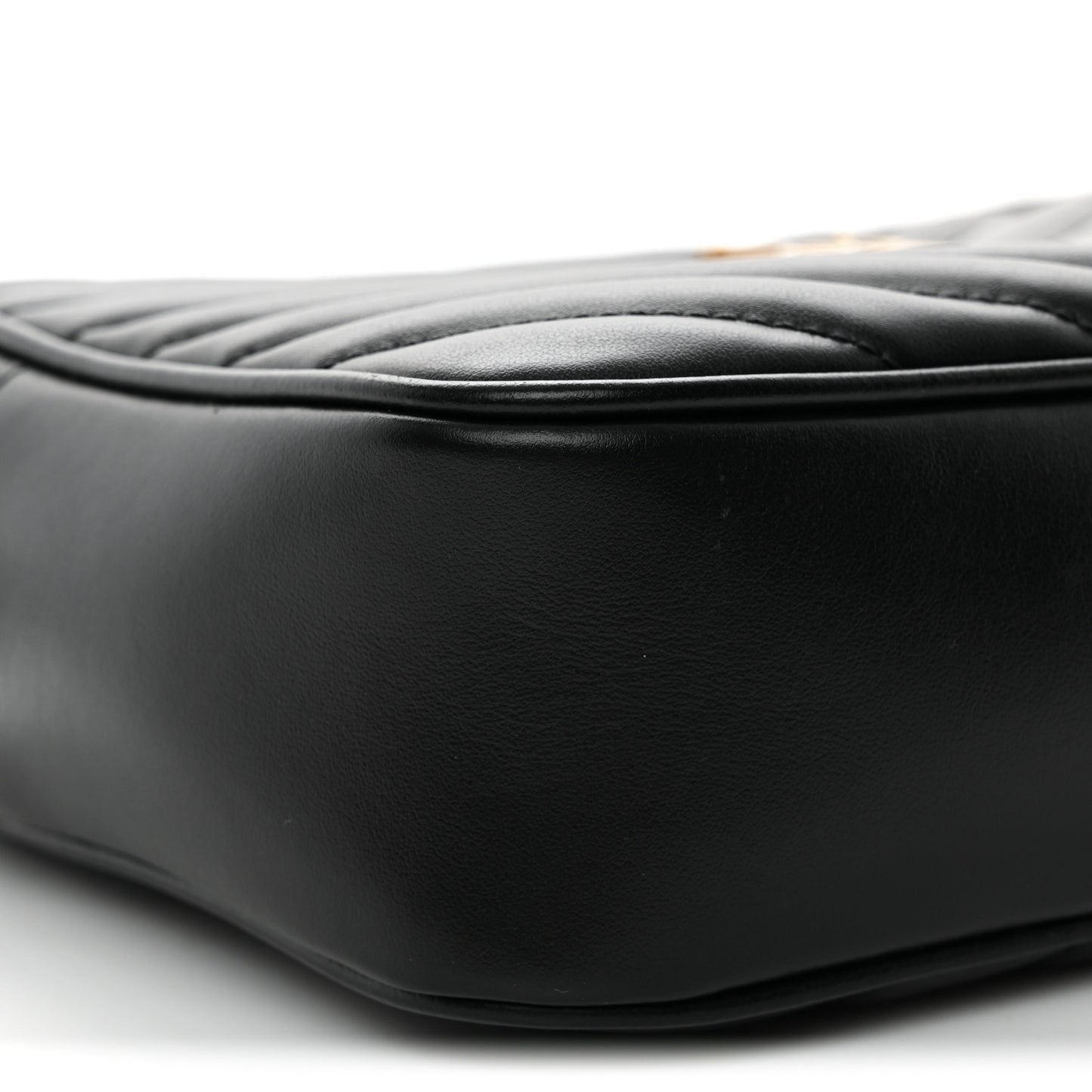 Calfskin Matelasse Monogram Lou Camera Bag Black