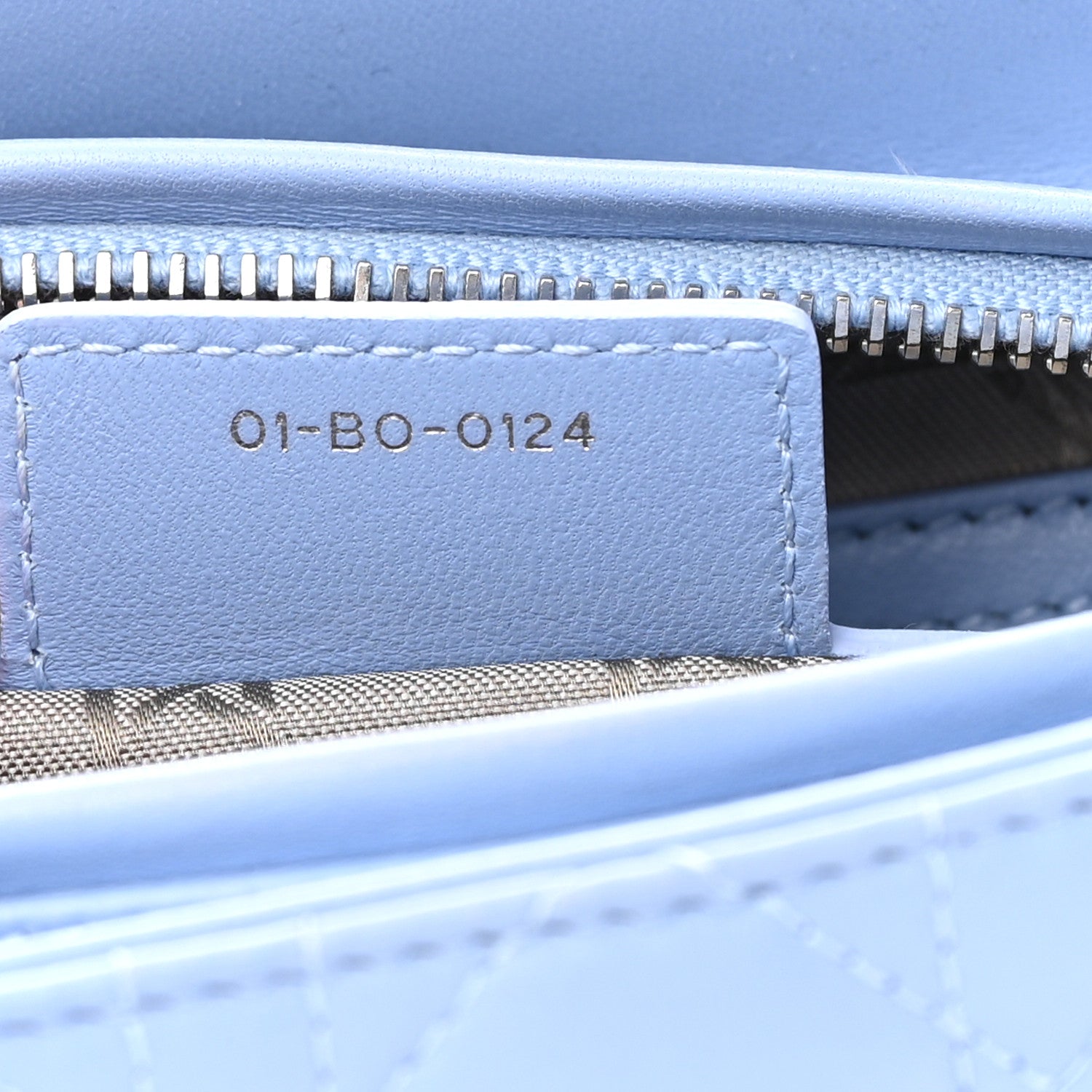 Christian Dior Lambskin Cannage Medium Lady Dior Light Blue 7 of 14