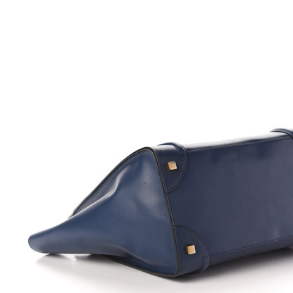 Celine Smooth Calfskin Mini Bi-Color Luggage Ocean Blue 8 of 12