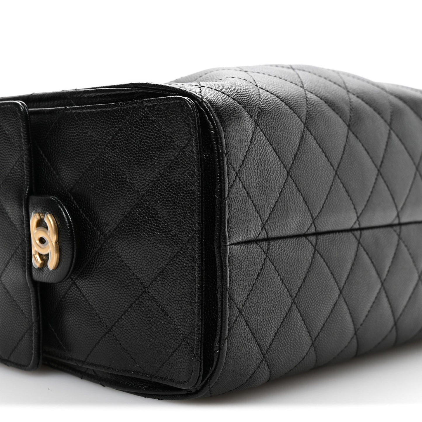 Caviar Quilted Small Chanel 25 Handbag Black