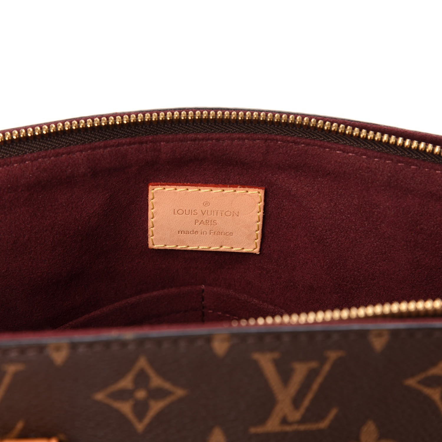 Louis Vuitton Monogram Flower Zipped Tote MM Beige 6 of 11