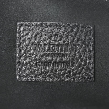 Valentino Garavani Calfskin Rockstud Zip Pouch Black Black 6 of 9