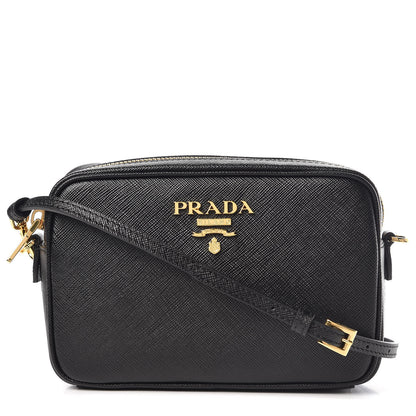 Prada Saffiano Small Camera Crossbody Bag Black 1 of 7