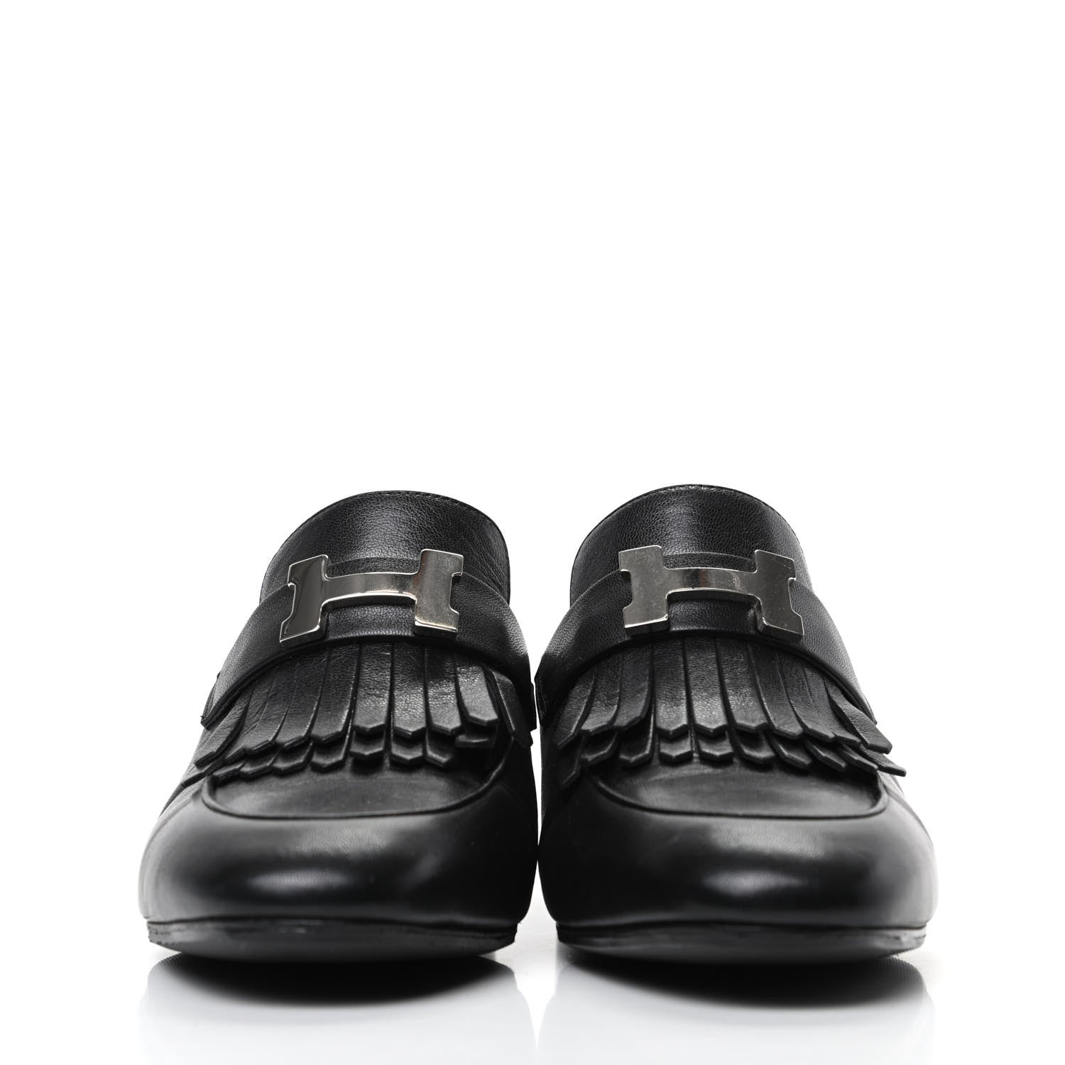 Hermes Goatskin Tuileries Mules 36 Black 2 of 8