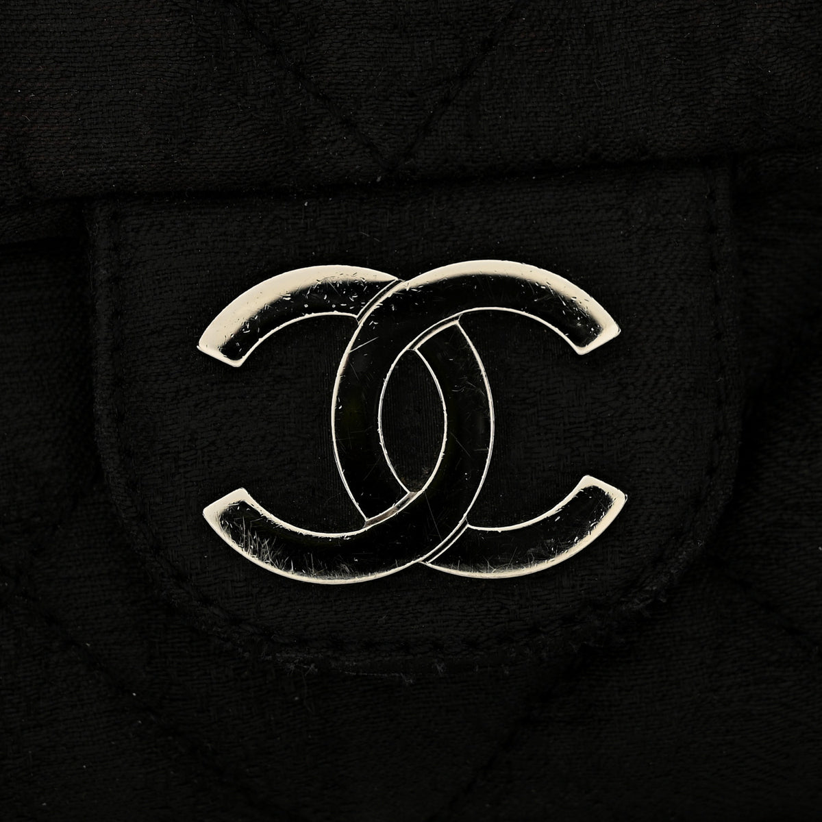 Coated Canvas Quilted Le Marais Flap Black