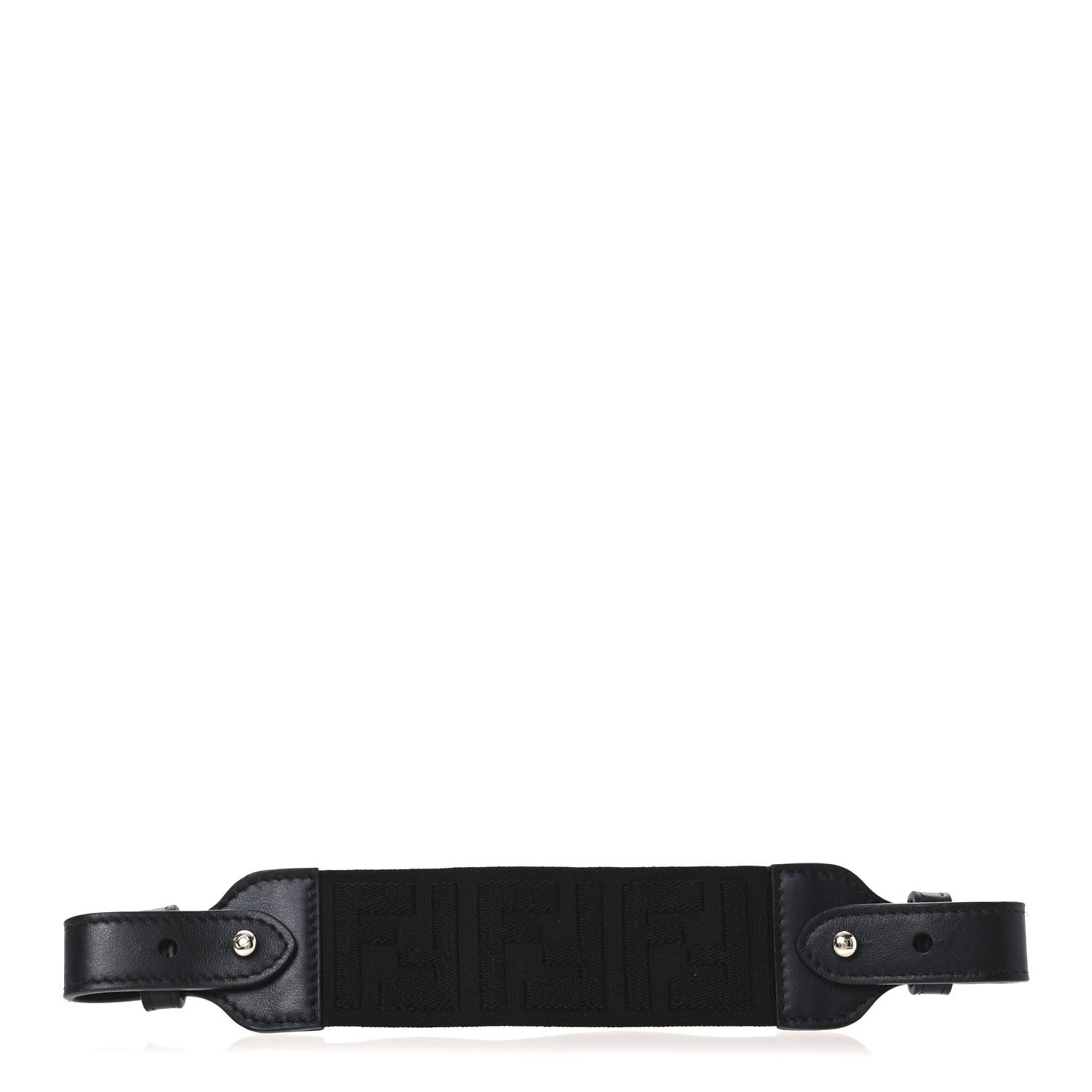 Fendi Calfskin Elastic FF Mini Strap Black 1 of 4